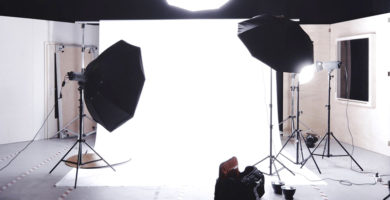 estudo de fotografia con diferentes tipos de luces